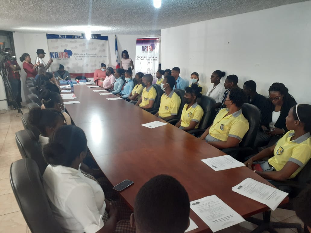 Kri fanm Ayiti promeut les droits des femmes auprès des jeunes